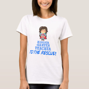 Kindergarten leraar, Super Hero leraar T-shirt
