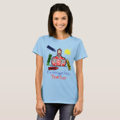 Kindergarten Leraar T Shirt - Schoolhouse & Crayon (Voorkant volledig)