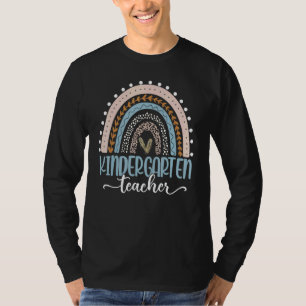 Kindergarten Leraar Teach Love Inspire Eerste Dag T-shirt