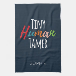 Kindergarten Leraar Tiny Human Tamer Gepersonalise Theedoek