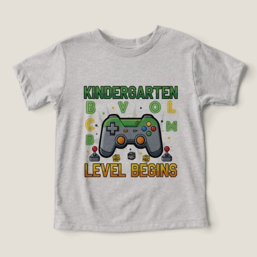 Kindergarten Level Begins T-shirt, Back to School (Design voorkant)