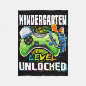 Kindergarten Level Unlocked Video Game Ck To Schoo Fleece Deken (Voorkant)