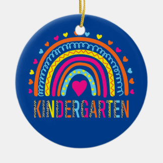 Kindergarten Lopard-regenboog Keramisch Ornament