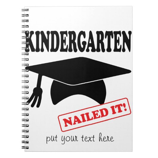 Kindergarten Nailed it Notitieboek (Voorkant)