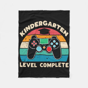 Kindergarten Niveau Complete Gamer Boy Kinder Grad Fleece Deken