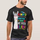 Kindergarten No Prob Llama Teacher Back To School T-shirt (Voorkant)