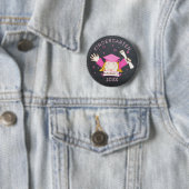 Kindergarten Pre-School Custom Girl Afstuderen Ronde Button 5,7 Cm (In situ)
