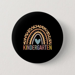 Kindergarten Rainbow Girls Boys Teacher Team Kinde Ronde Button 5,7 Cm