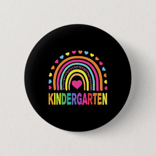 Kindergarten Rainbow Girls Boys Teacher Team Kinde Ronde Button 5,7 Cm