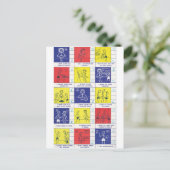 Kindergarten-rapportkaart Briefkaart (Staand voorkant)