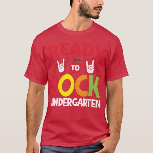 Kindergarten Rock gift T-shirt (Voorkant)