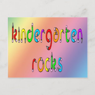 Kindergarten Rocks - Briefkaarten voor potlood