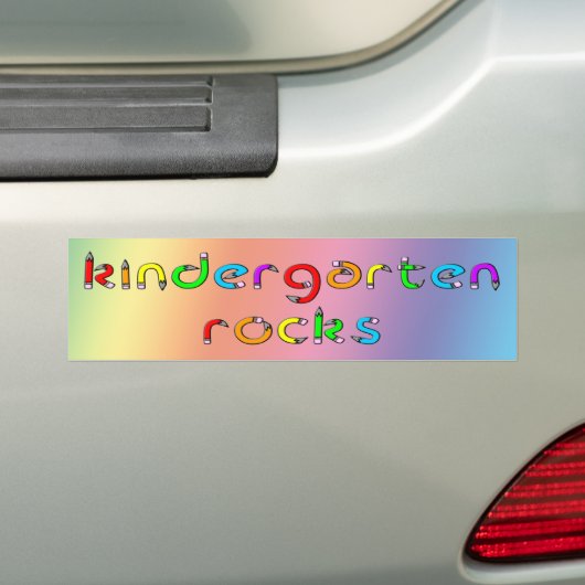 Kindergarten Rocks - Potcil Bumpersticker (Op auto)