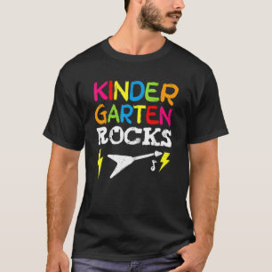 Kindergarten Rocks preschoolaar terug naar school T-shirt