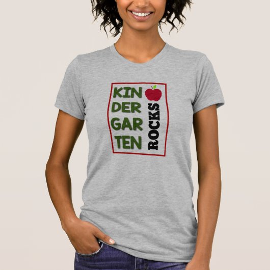 Kindergarten Rocks Teacher T-shirt (Voorkant)