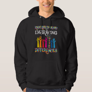 Kindergarten Squad Embracing Differentis Autism Sp Hoodie