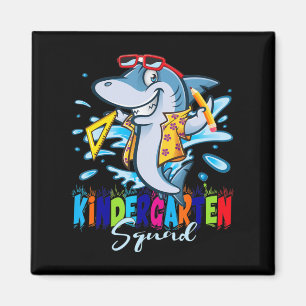 Kindergarten Squad Terug naar School Fun Shark voo Magneet