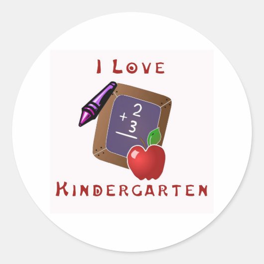 Kindergarten sticker (Voorkant)