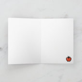 Kindergarten Teacher Appreciation Kaart met Apple (Binnen)