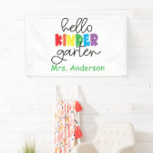 Kindergarten Teacher Banner voor de klas (Insitu)