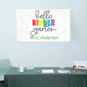 Kindergarten Teacher Banner voor de klas (Beurs)