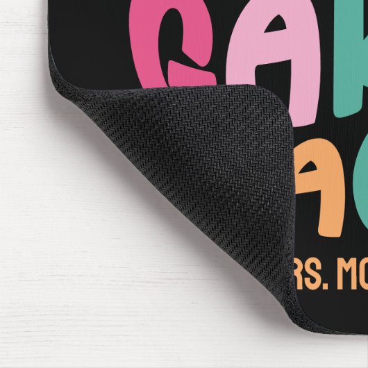 Kindergarten Teacher Colorful Text Muismat (Hoek)