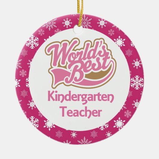 Kindergarten Teacher Ornament (Voorkant)