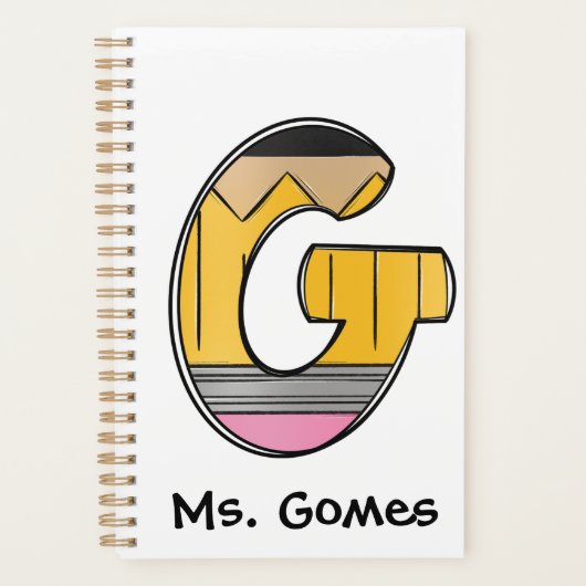 Kindergarten Teacher Planner with Notebook Initial (Voorkant)