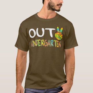 Kindergarten Tie Dye Afstuderen Clas T-shirt