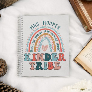 Kindergarten Tribe Boho Rainbow Heart gepersonalis Notitieboek