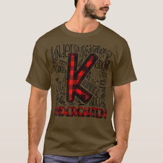 Kindergarten Typografie Terug naar school Gift T-S T-shirt