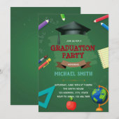 Kindergarten Uitnodiging voor afstudeerfeest (Voorkant / Achterkant)