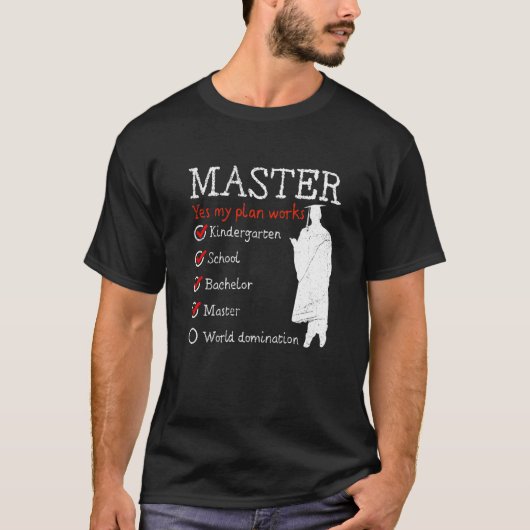 Kindergarten wereldkampioen masteropleiding t-shirt (Voorkant)