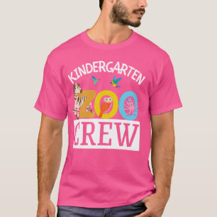 Kindergarten Zoo Crew Terug naar school Wilde dier T-shirt