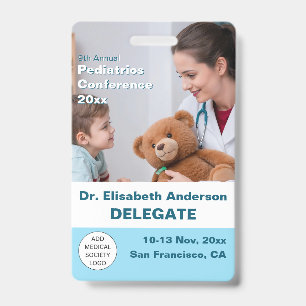 Kindergeneeskunde Kinderarts Medisch Congres Badge