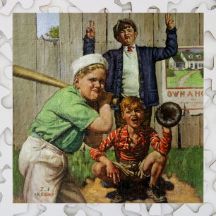 kinderjongens Sport Baseball Player Game Legpuzzel