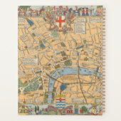 Kinderkaart van Londen, Engeland Planner (Achterkant)