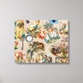 Kinderkamer Alice Kleurrijk 1800s Klassieke Wonder Canvas Afdruk (Voorkant)