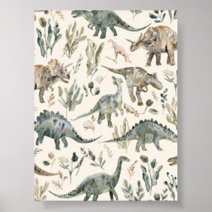 Kinderkamer   Dinosaurus Muurkunst   Printbare Pos Poster