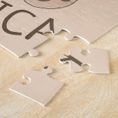 Kinderkamer Gepersonaliseerd Plush Teddy Bear Name Legpuzzel (Zijkant)