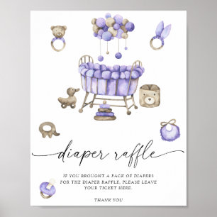 kinderkamer mobiel - luierspel poster