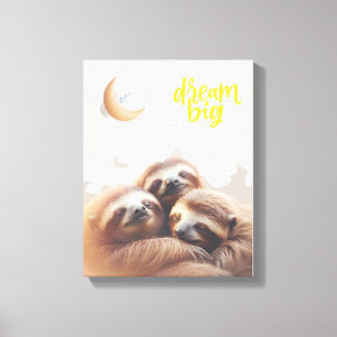 Kinderkamer muurkunst - Canvasprint - Droom groot Canvas Afdruk