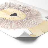 Kinderkamer poster - Leeuw (Hoek)