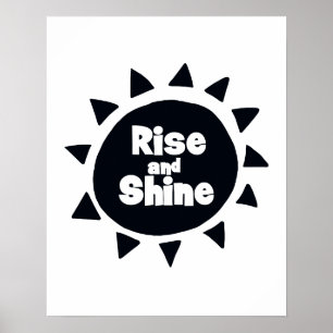 Kinderkamer 'Rise and Shine' Poster
