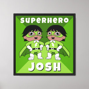 Kinderkamer Superheld Kunst Canvas Afdruk