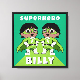Kinderkamer Superheld Kunst voor Jongens Canvas Afdruk
