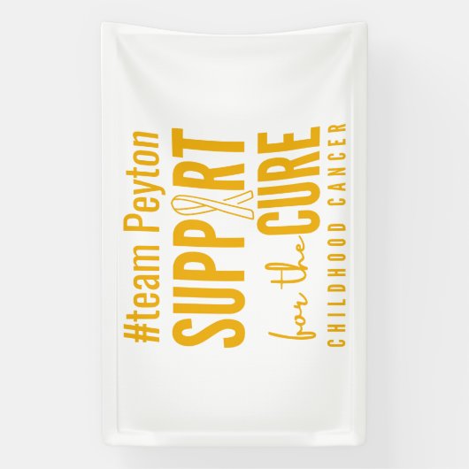 kinderkanker aangepaste naam ondersteuning Banner  (Verticaal)