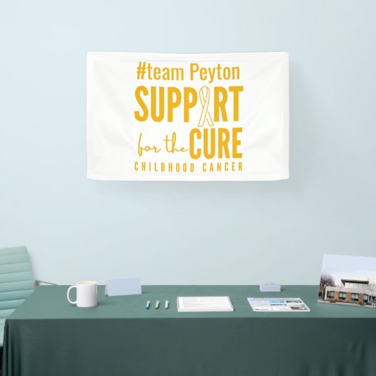 kinderkanker aangepaste naam ondersteuning Banner (Beurs)