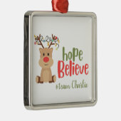 kinderkanker. Aangepaste #team naam Ornament (Rechts)