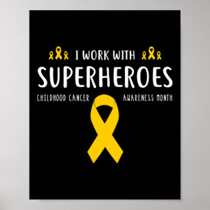 Kinderkanker Bewustzijn Verpleegkundige Geschenken Poster